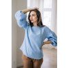 Reparada muselinova halenka coco nebesky modra