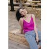 Reparada lněný top Lily fuchsie