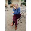 Reparáda manšestrové culottes bordo