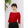 Reparada bambusove triko amabiletrictvrtecni rukav tmave cervena1