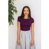Reparada bambusove elegantni tricko amabile kratky rukav svestkove fialove1