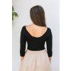 Reparada bambusove elegantni tricko rozalie trictvrtecni rukav cerne3