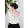 Reparada bambusove elegantni tricko srukavem trictvrtecnim smetana1