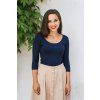 Reparada bambusove elegantni tricko marta trictvrtecni rukav tmave modre2